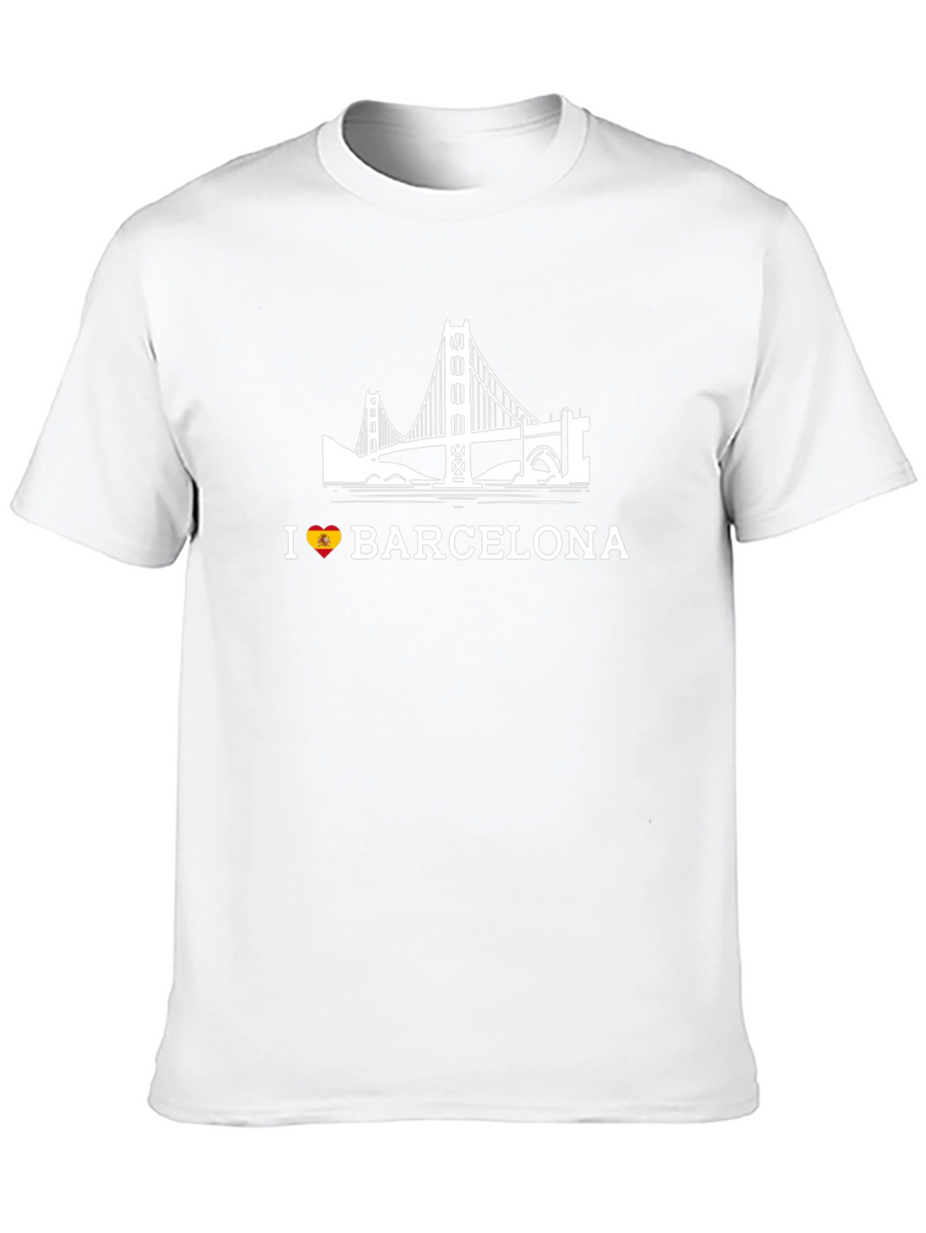 I Love Barcelona Black Graphic Tee