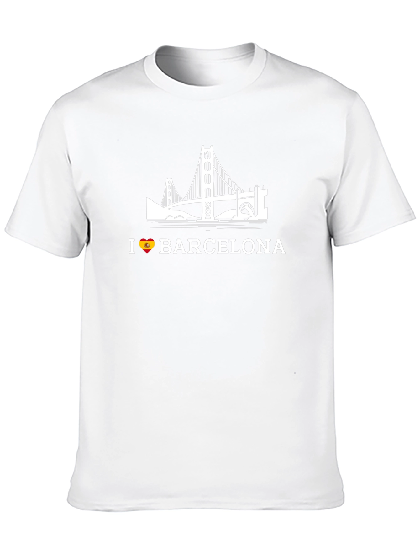 I Love Barcelona Black Graphic Tee