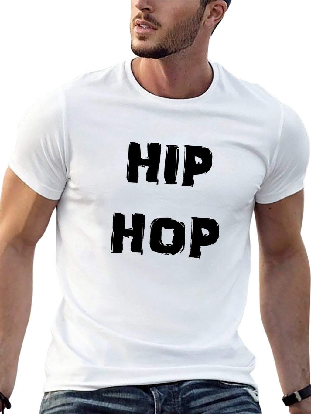 Hip Hop Graphic Black T-Shirt
