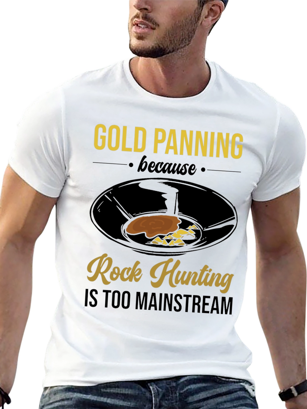 Gold Panning Tee - Rock Hunting Alternative