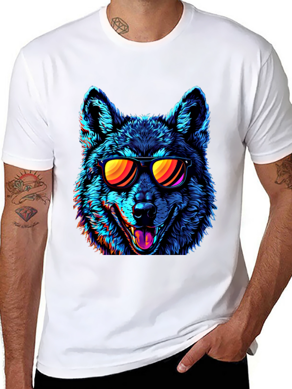 Cool Wolf Graphic T-Shirt