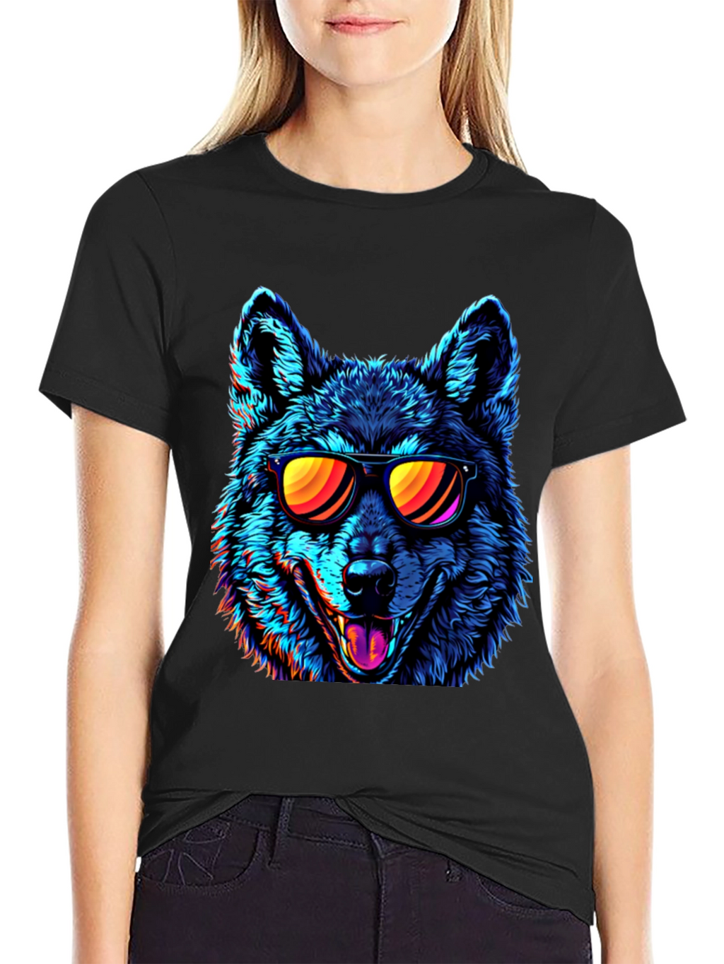 Cool Wolf Graphic T-Shirt