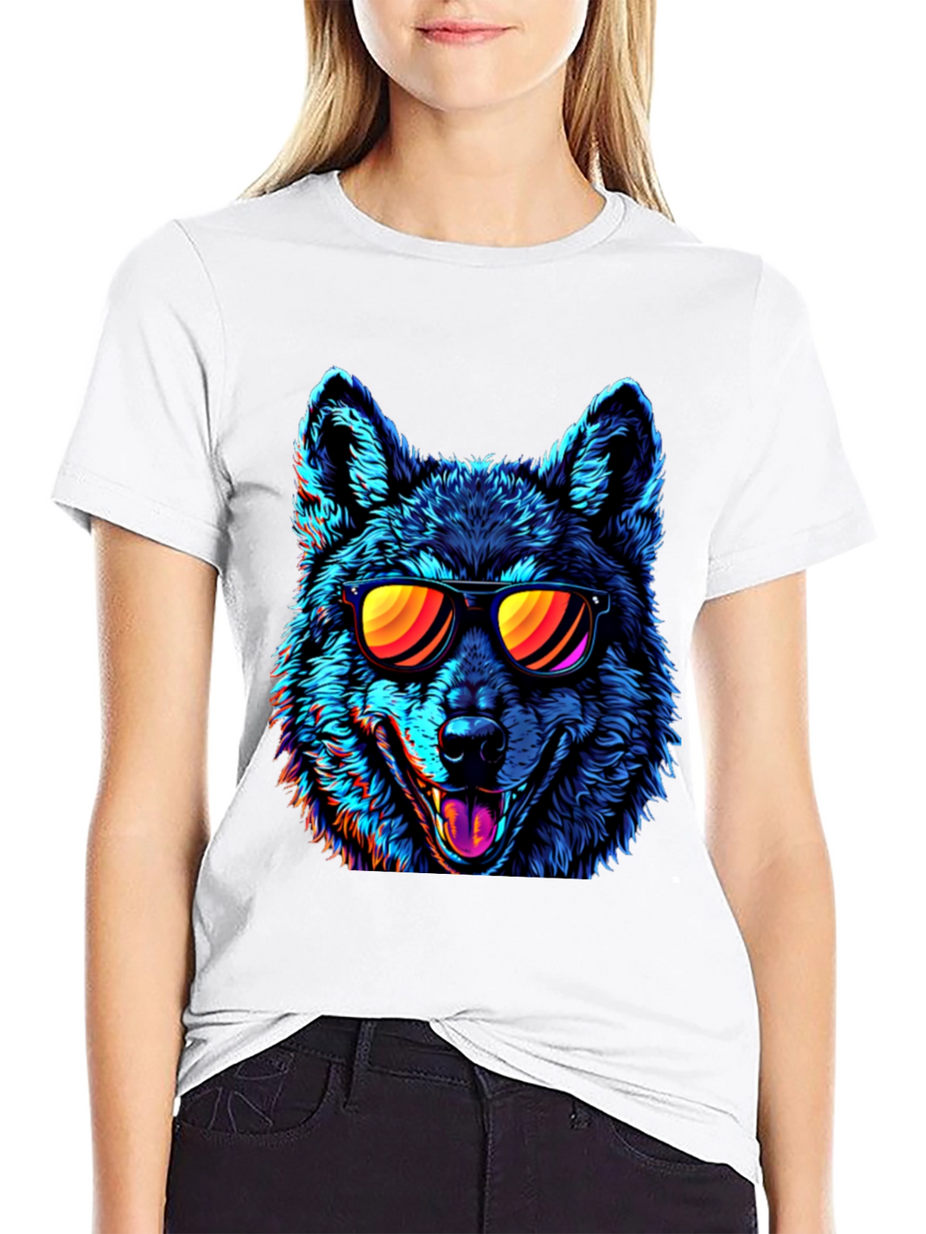Cool Wolf Graphic T-Shirt
