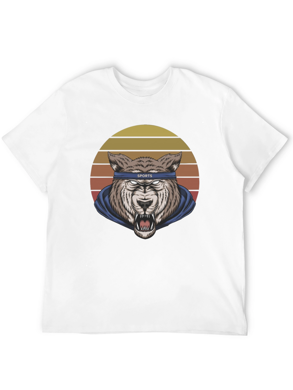 Wolf Sports Headband Graphic T-Shirt