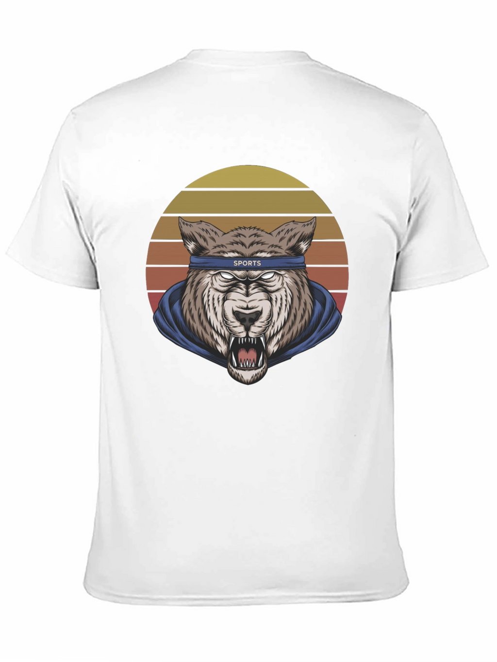Wolf Sports Headband Graphic T-Shirt