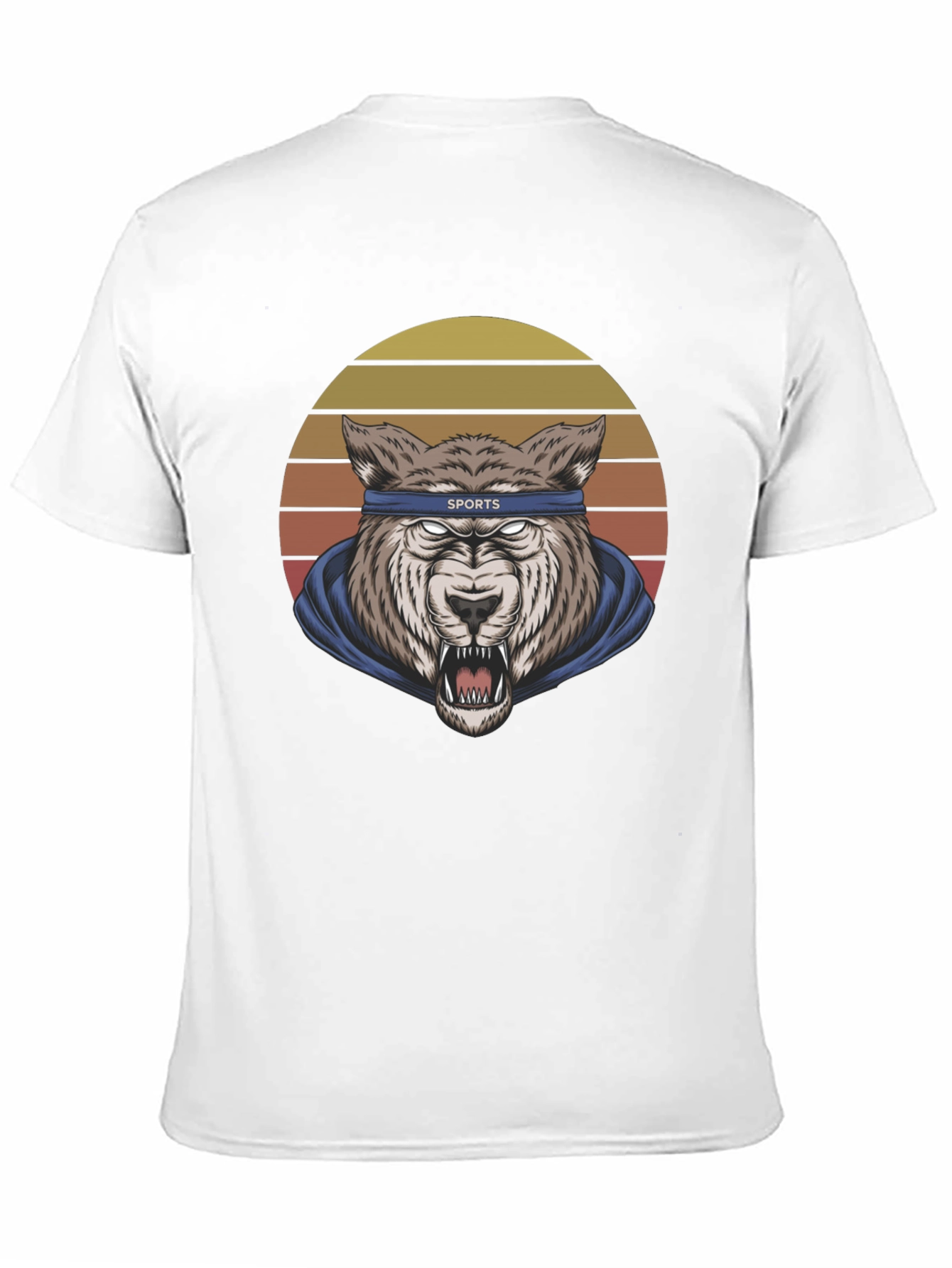 Wolf Sports Headband Graphic T-Shirt