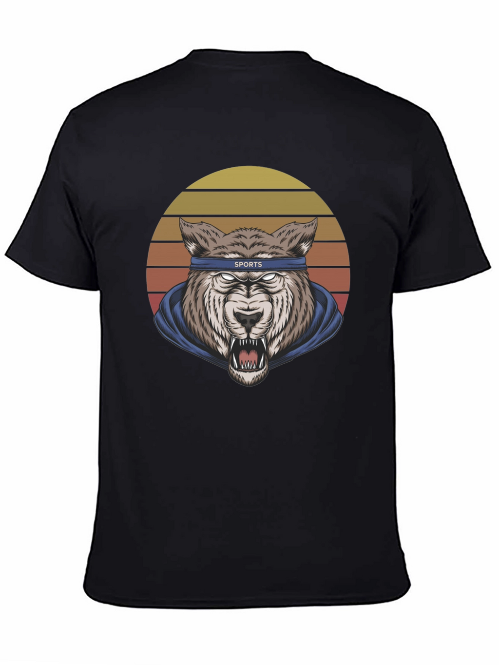 Wolf Sports Headband Graphic T-Shirt