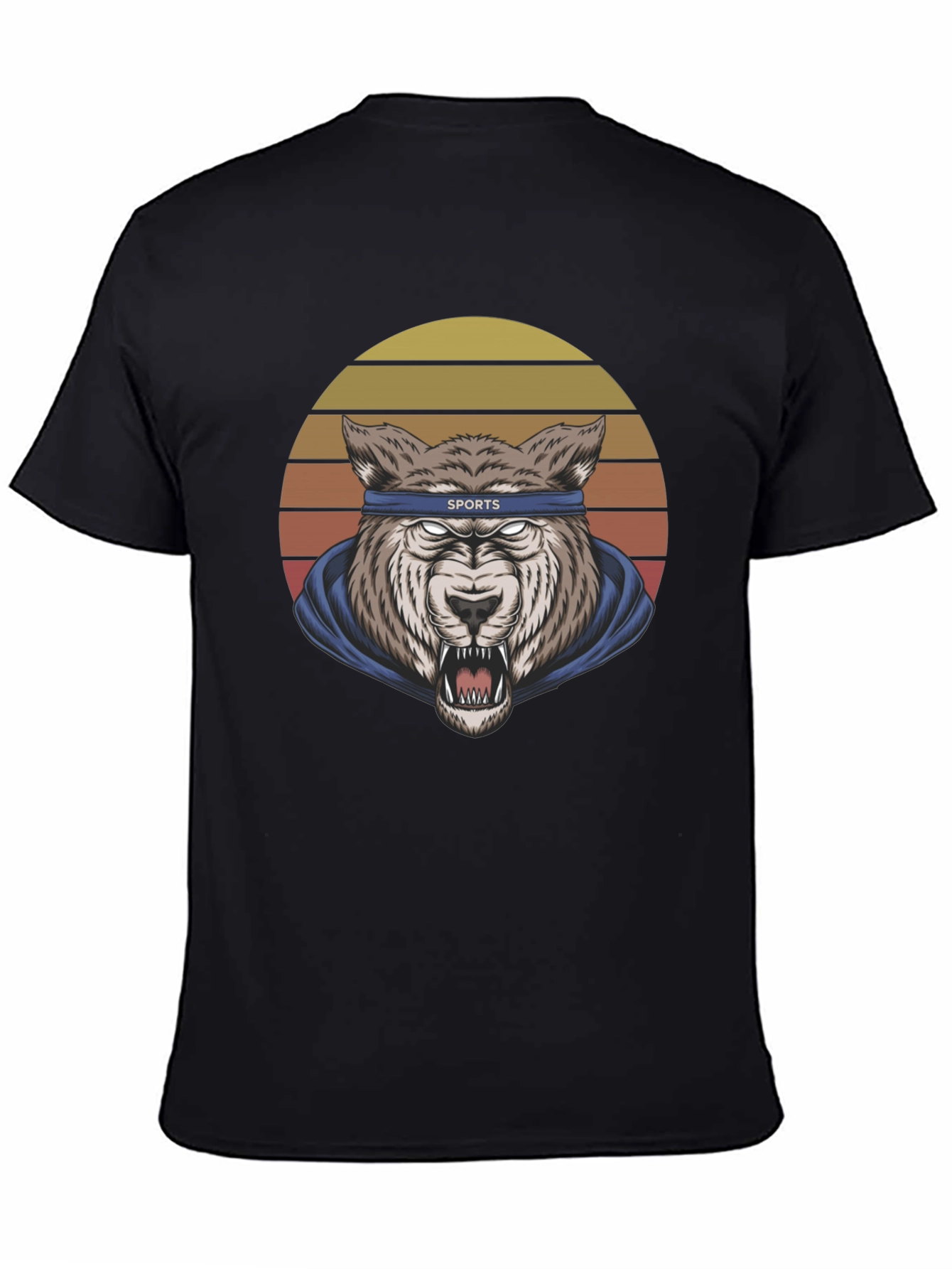Wolf Sports Headband Graphic T-Shirt