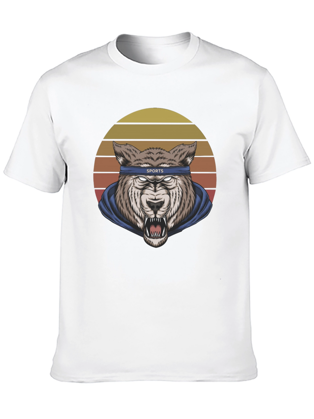 Wolf Sports Headband Graphic T-Shirt