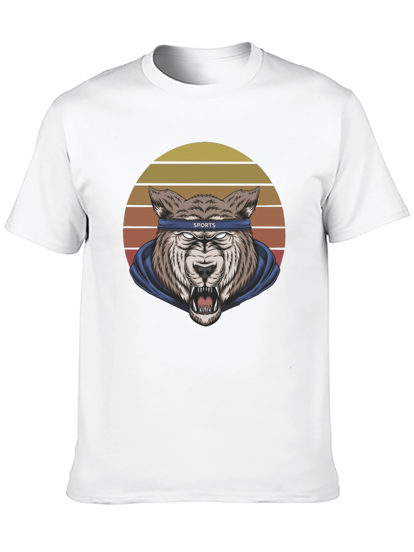 Wolf Sports Headband Graphic T-Shirt