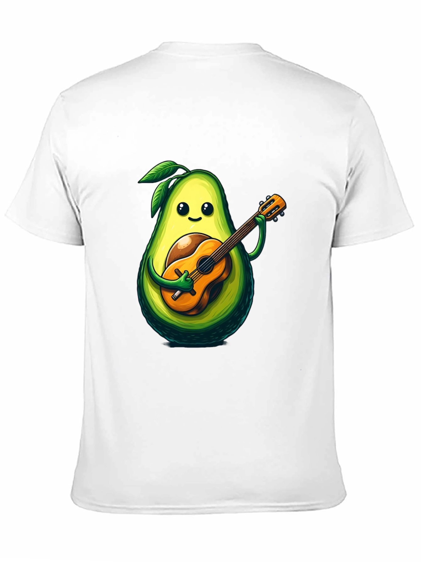 Avocado Guitar Player Graphic T-Shirt