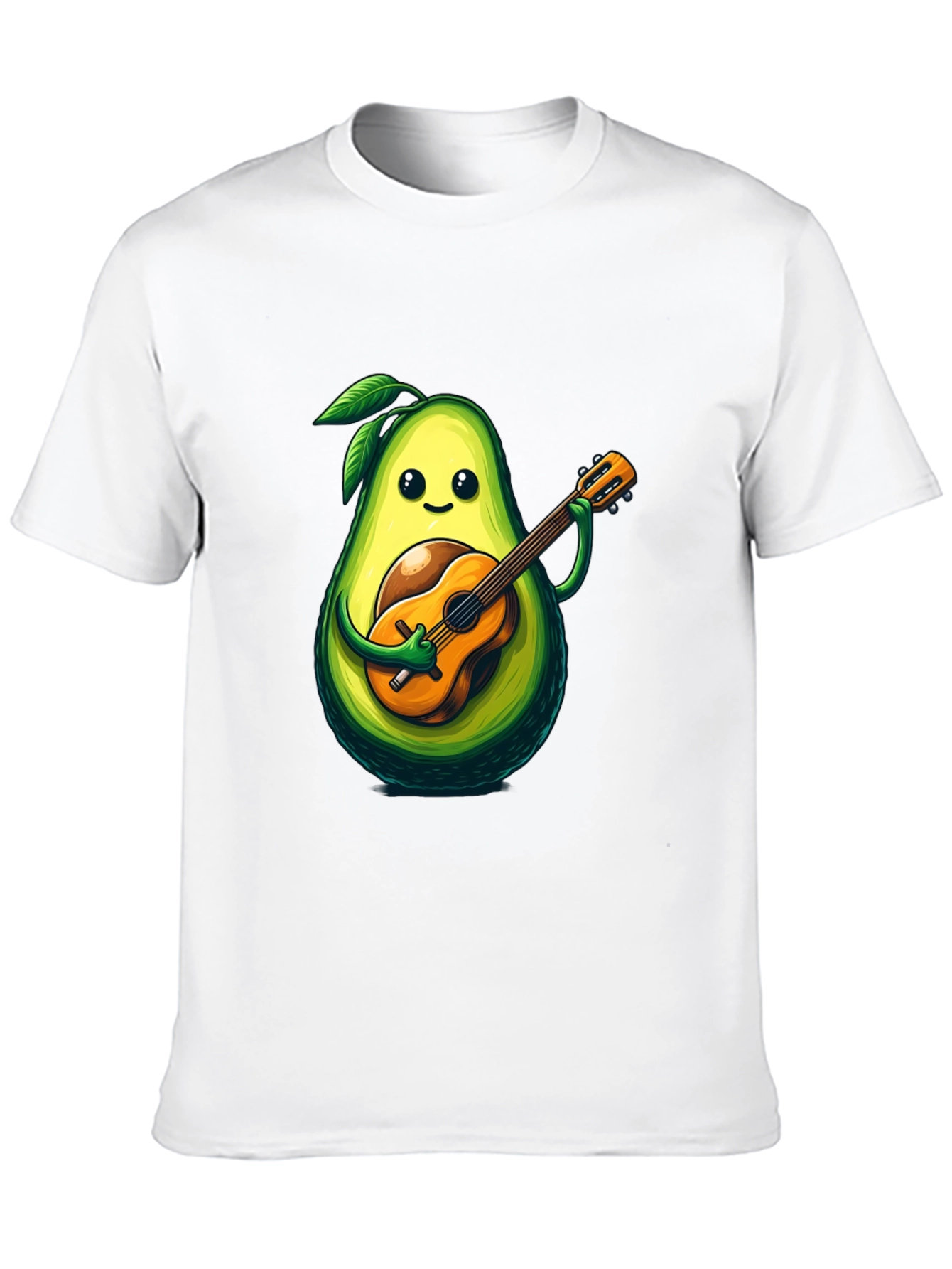 Avocado Guitar Player Graphic T-Shirt