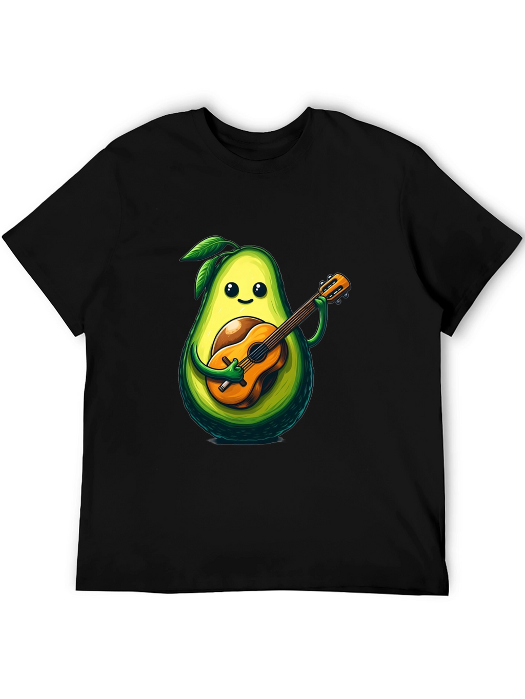 Avocado Guitar Player Graphic T-Shirt