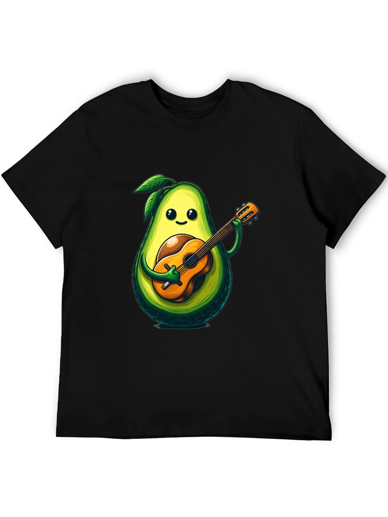 Avocado Guitar Player Graphic T-Shirt