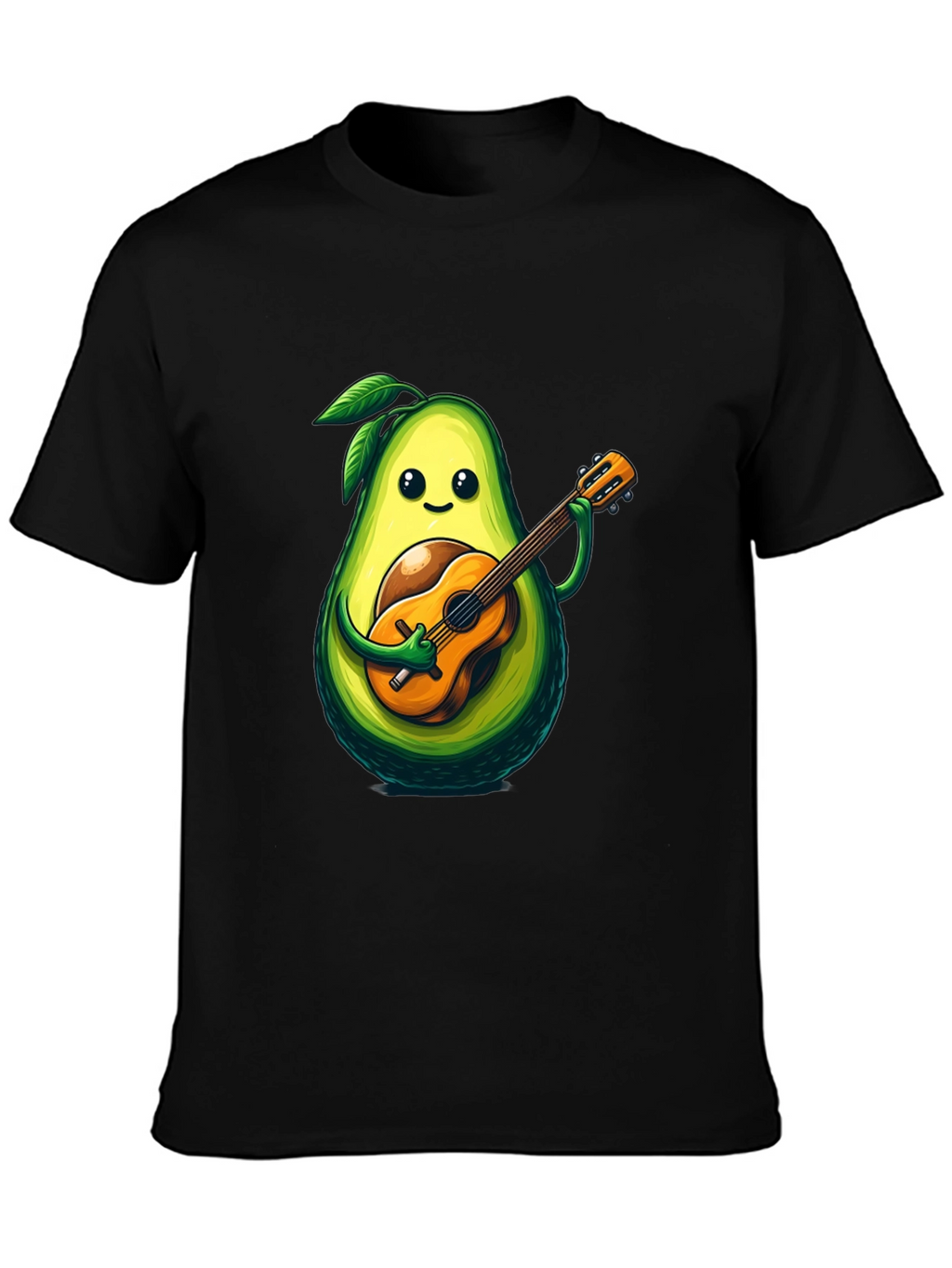 Avocado Guitar Player Graphic T-Shirt