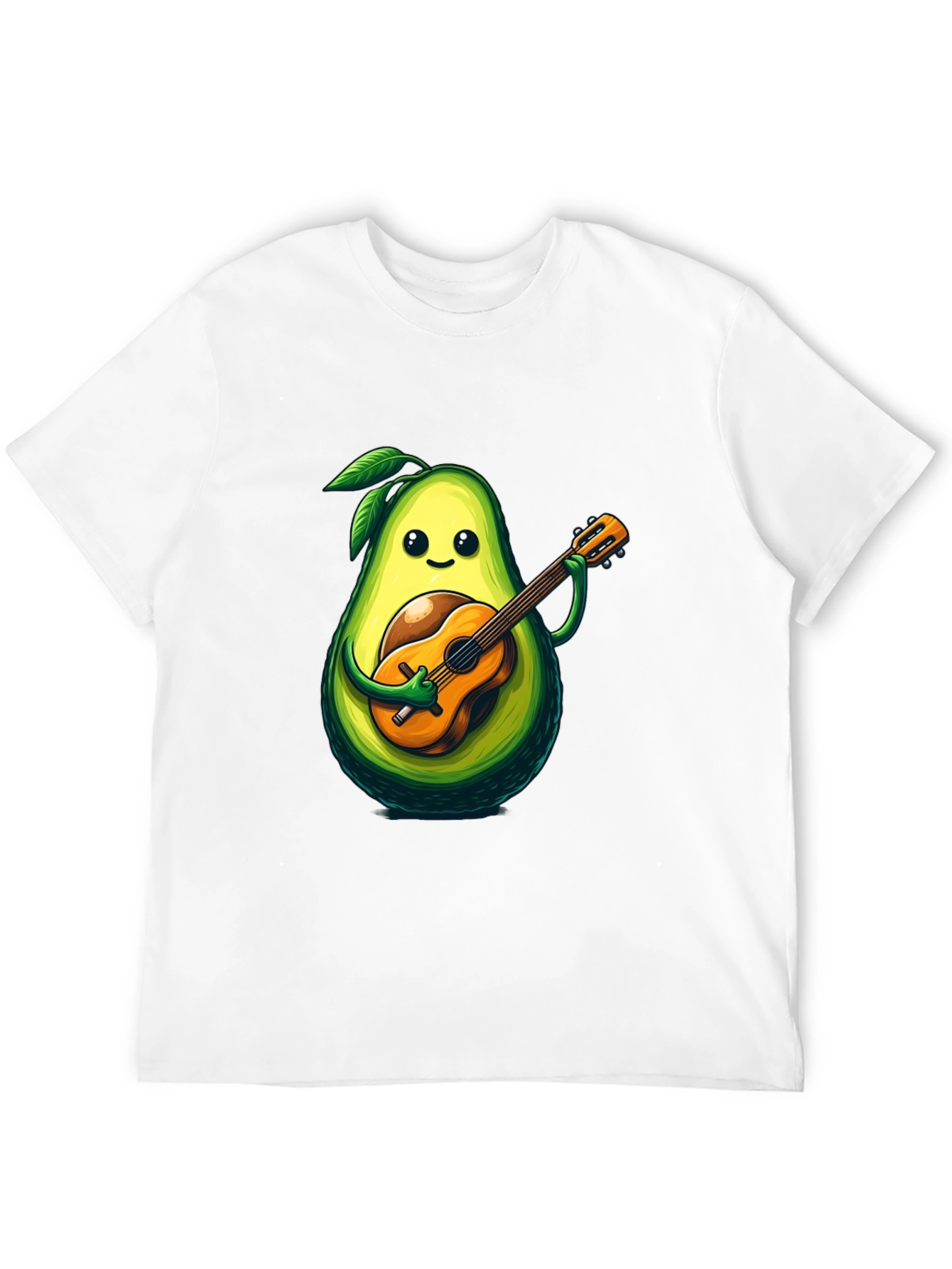 Avocado Guitar Player Graphic T-Shirt