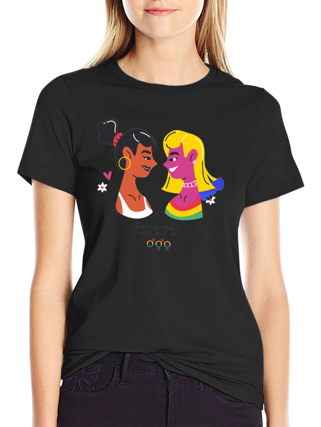 Lesbian Pride T-Shirt - Forever Design