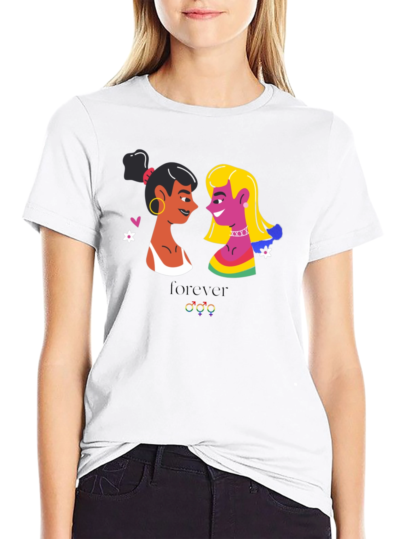 Lesbian Pride T-Shirt - Forever Design