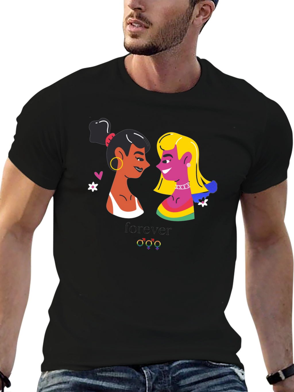 Lesbian Pride T-Shirt - Forever Design