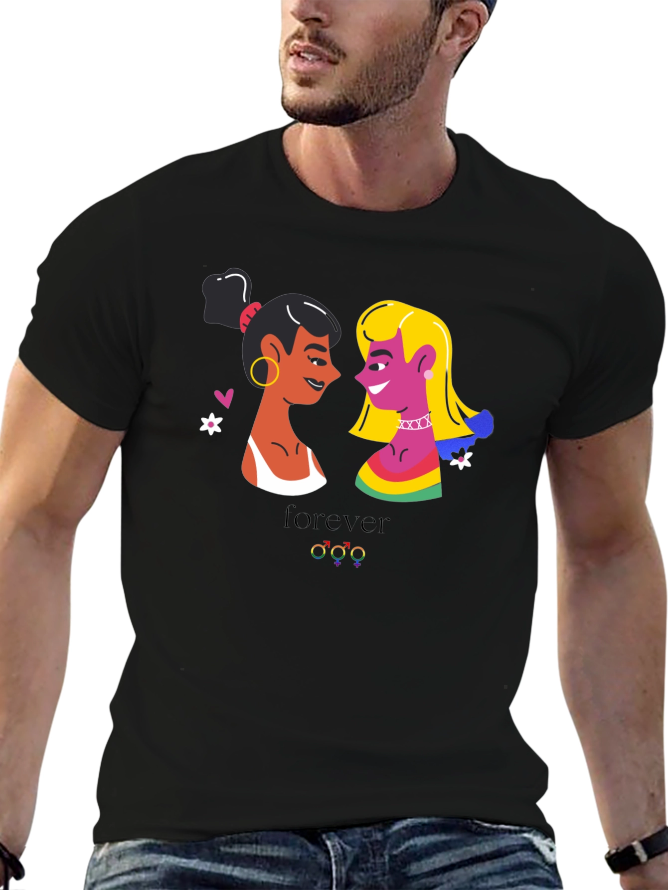 Lesbian Pride T-Shirt - Forever Design
