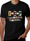 Encourage Progress Graphic Tee - Black
