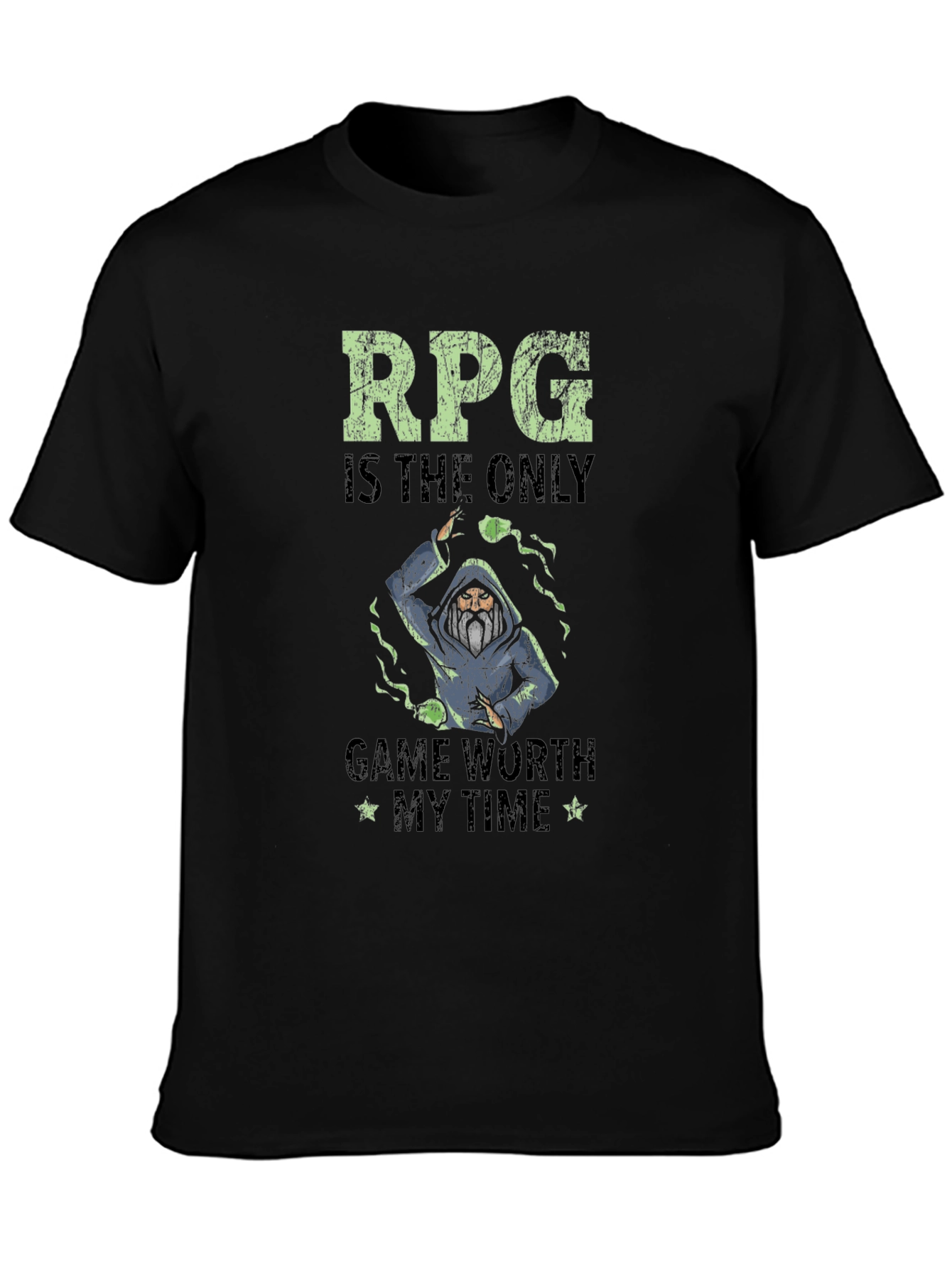 RPG Game Worth My Time Black Graphic T-Shirt