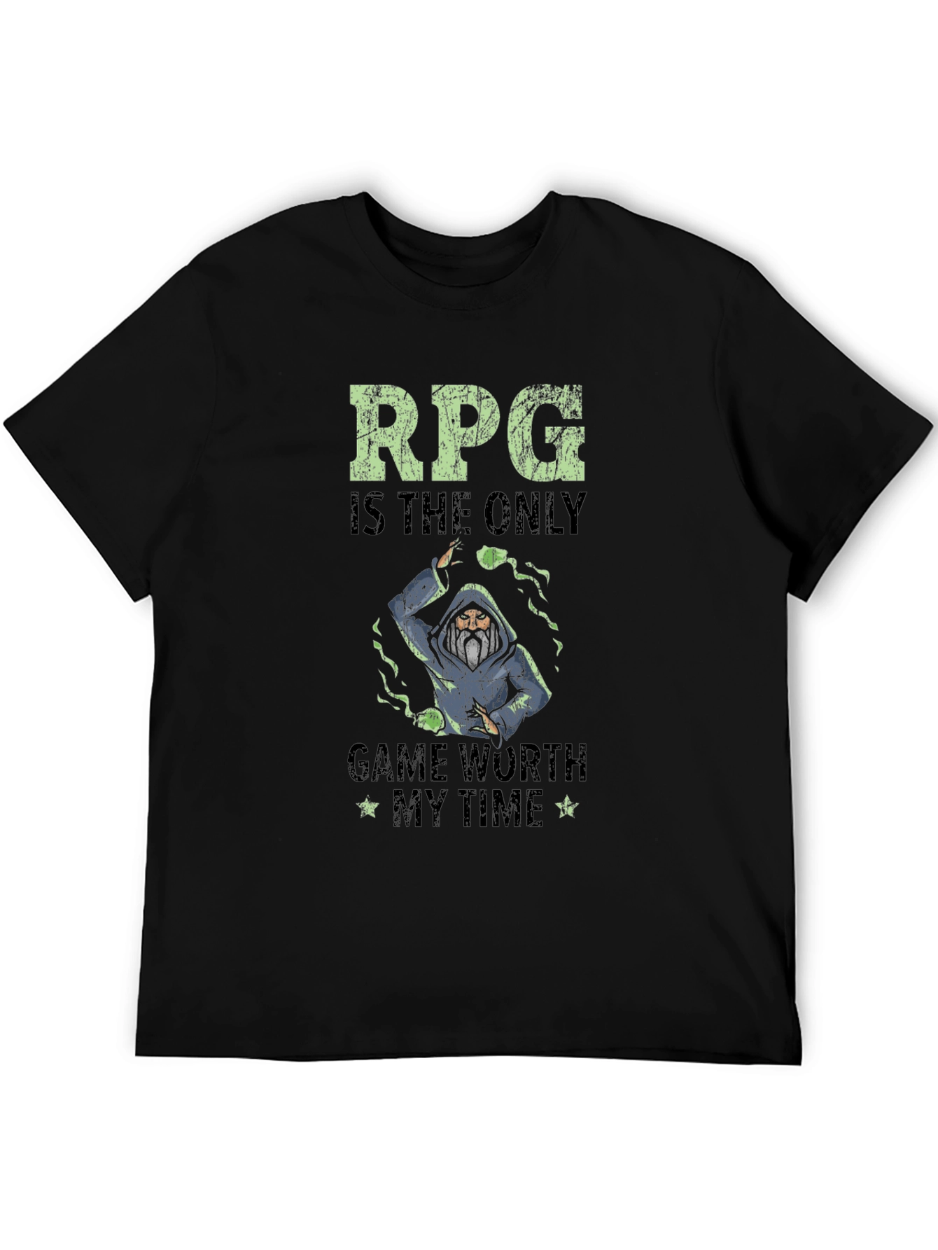 RPG Game Worth My Time Black Graphic T-Shirt