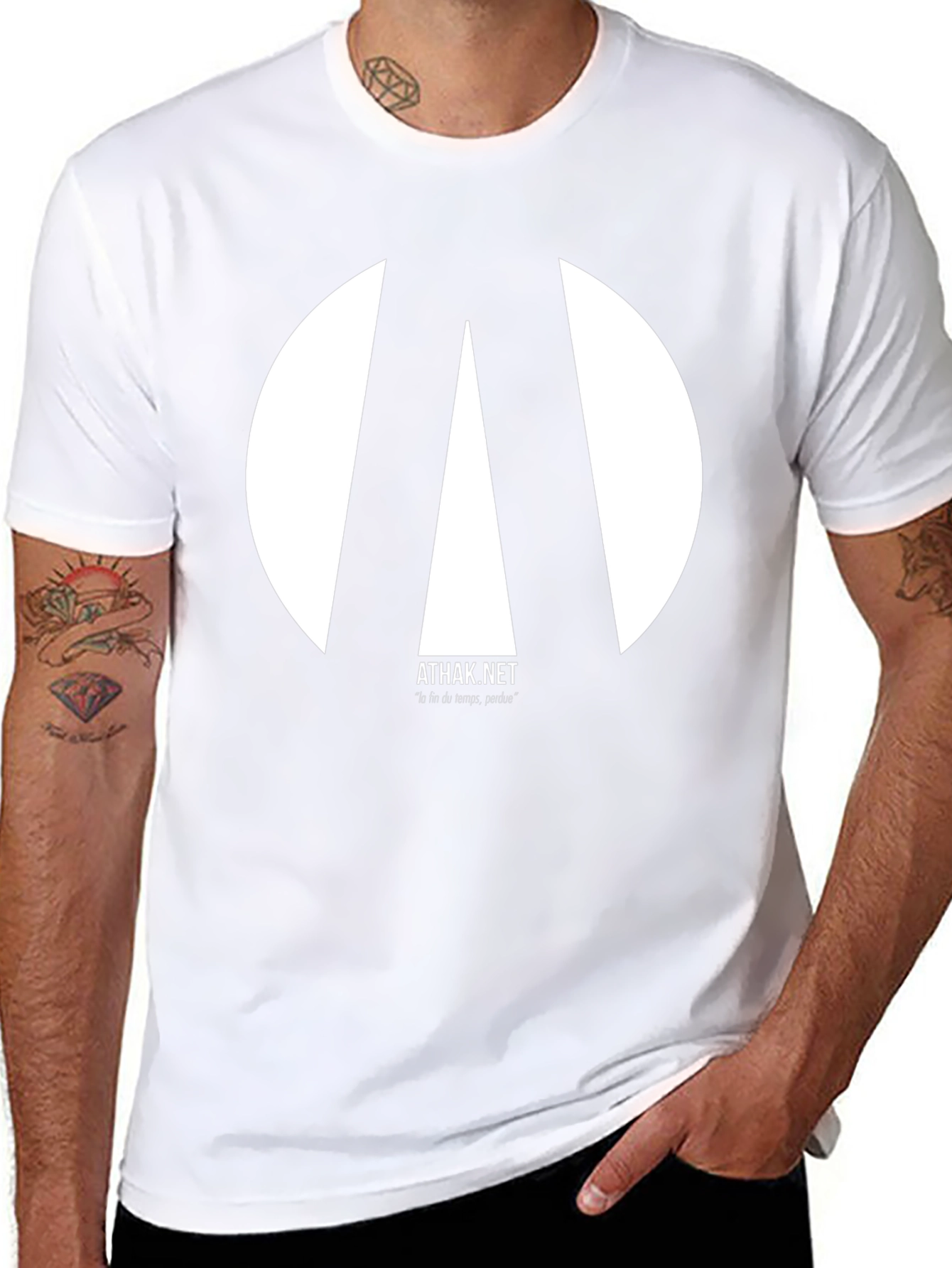 Abstract Graphic Tee - Black Cotton Comfort