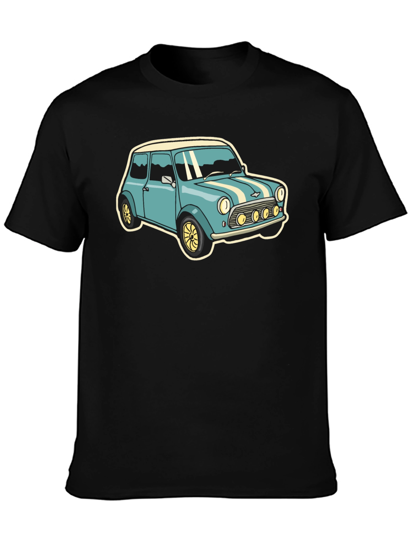 Classic Car Graphic Tee - Mens Black T-Shirt