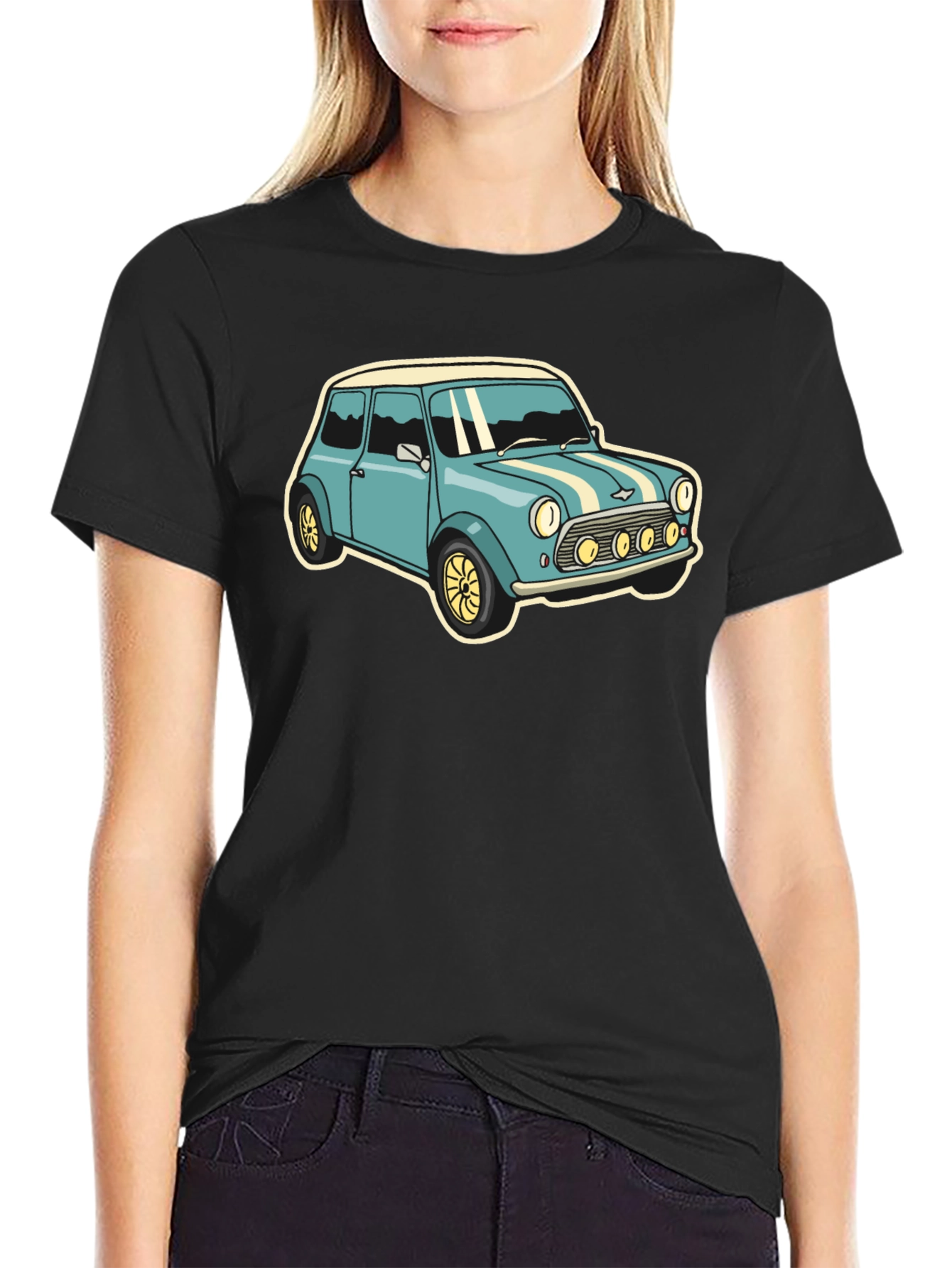 Classic Car Graphic Tee - Mens Black T-Shirt