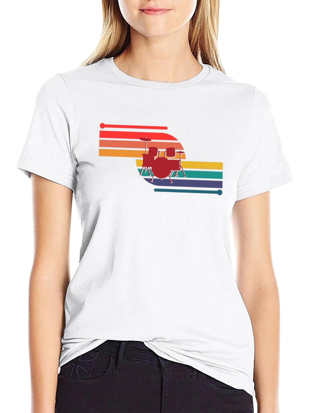 Retro Drum Set T-Shirt