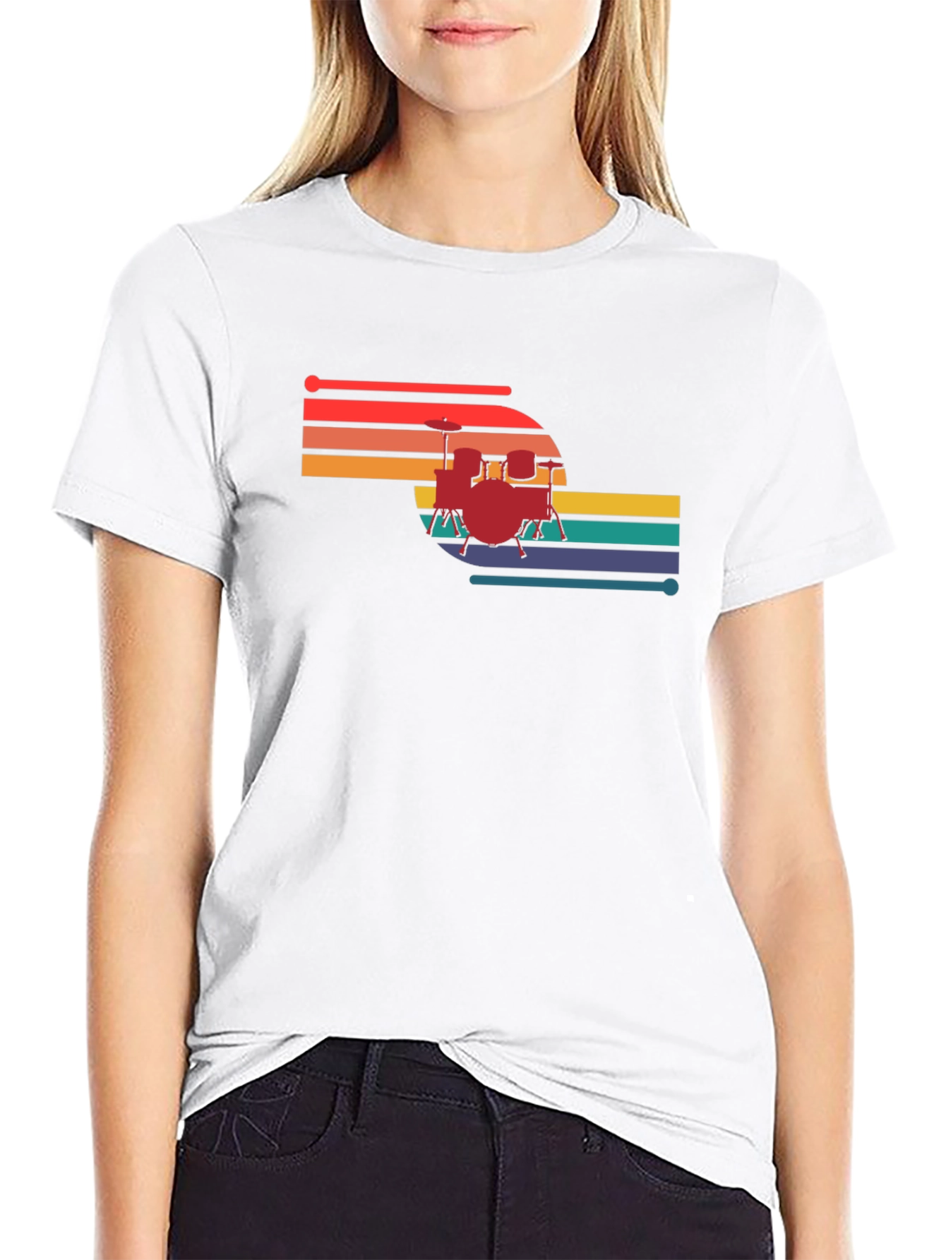 Retro Drum Set T-Shirt