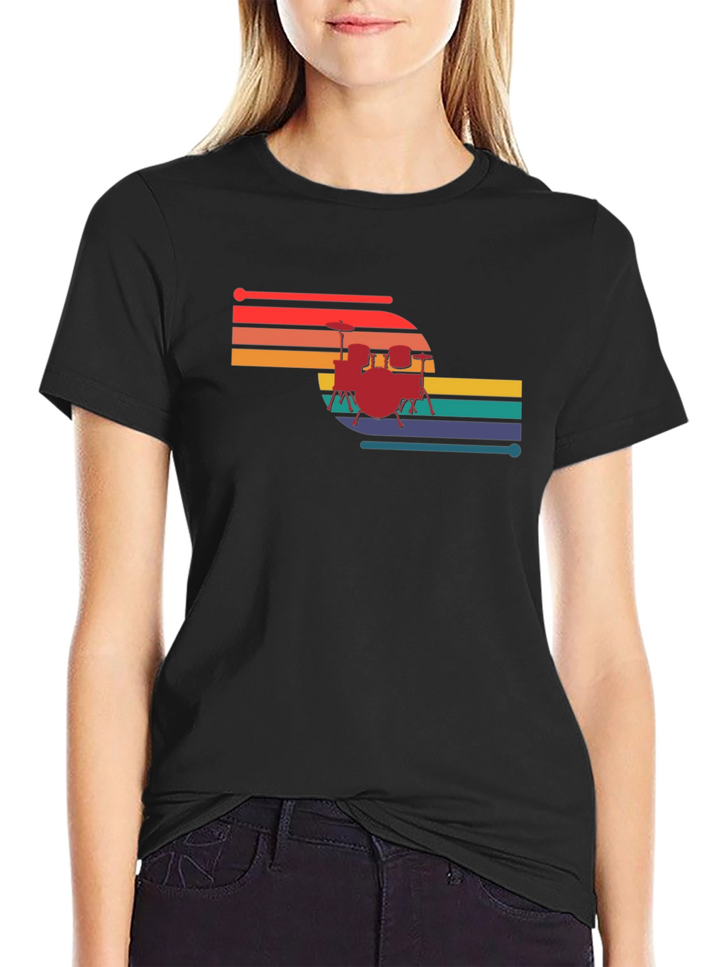 Retro Drum Set T-Shirt