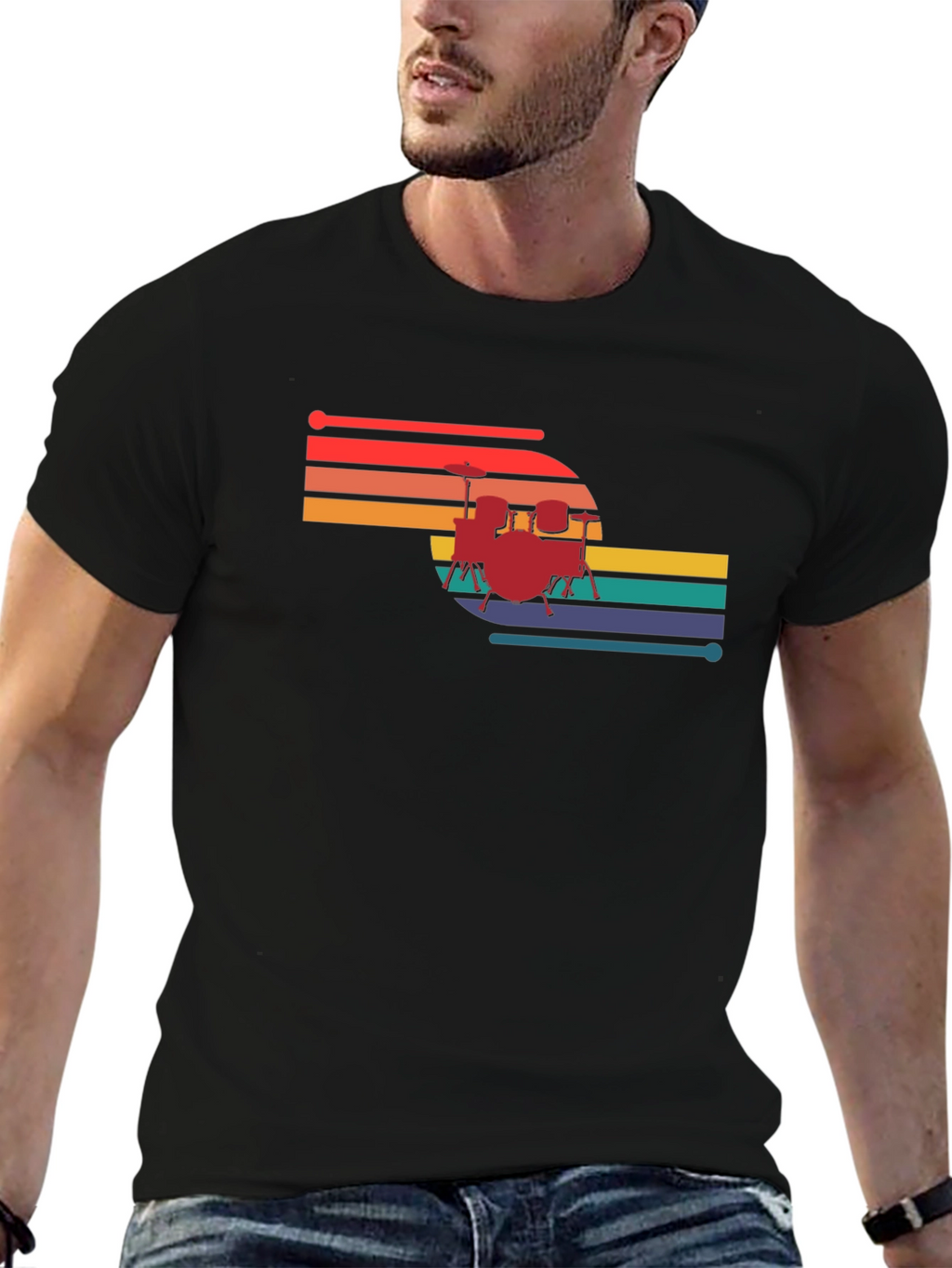 Retro Drum Set T-Shirt