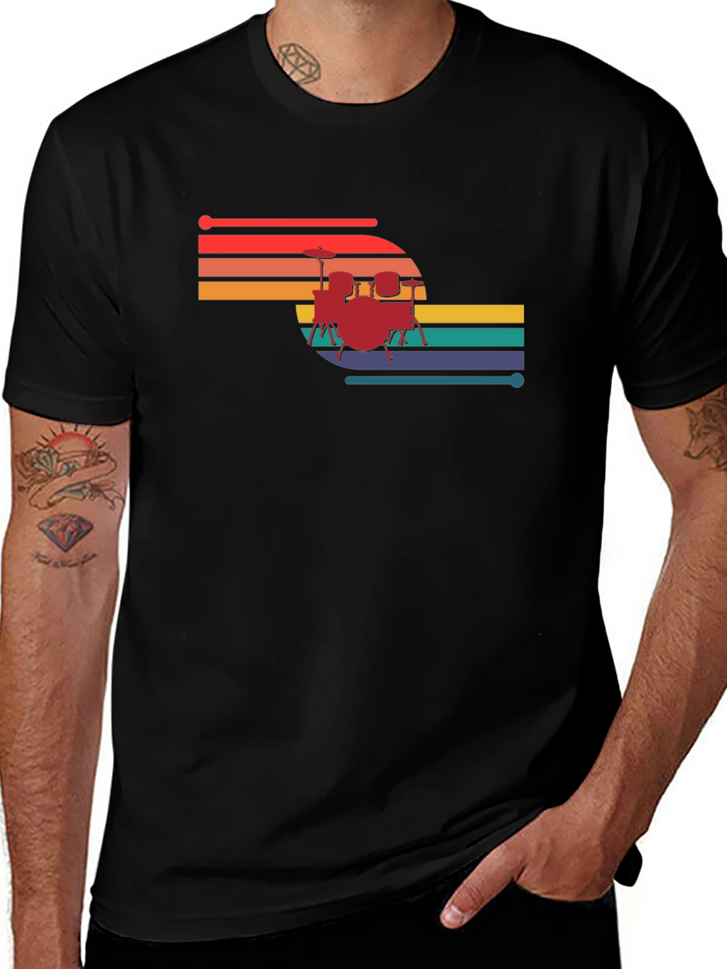 Retro Drum Set T-Shirt