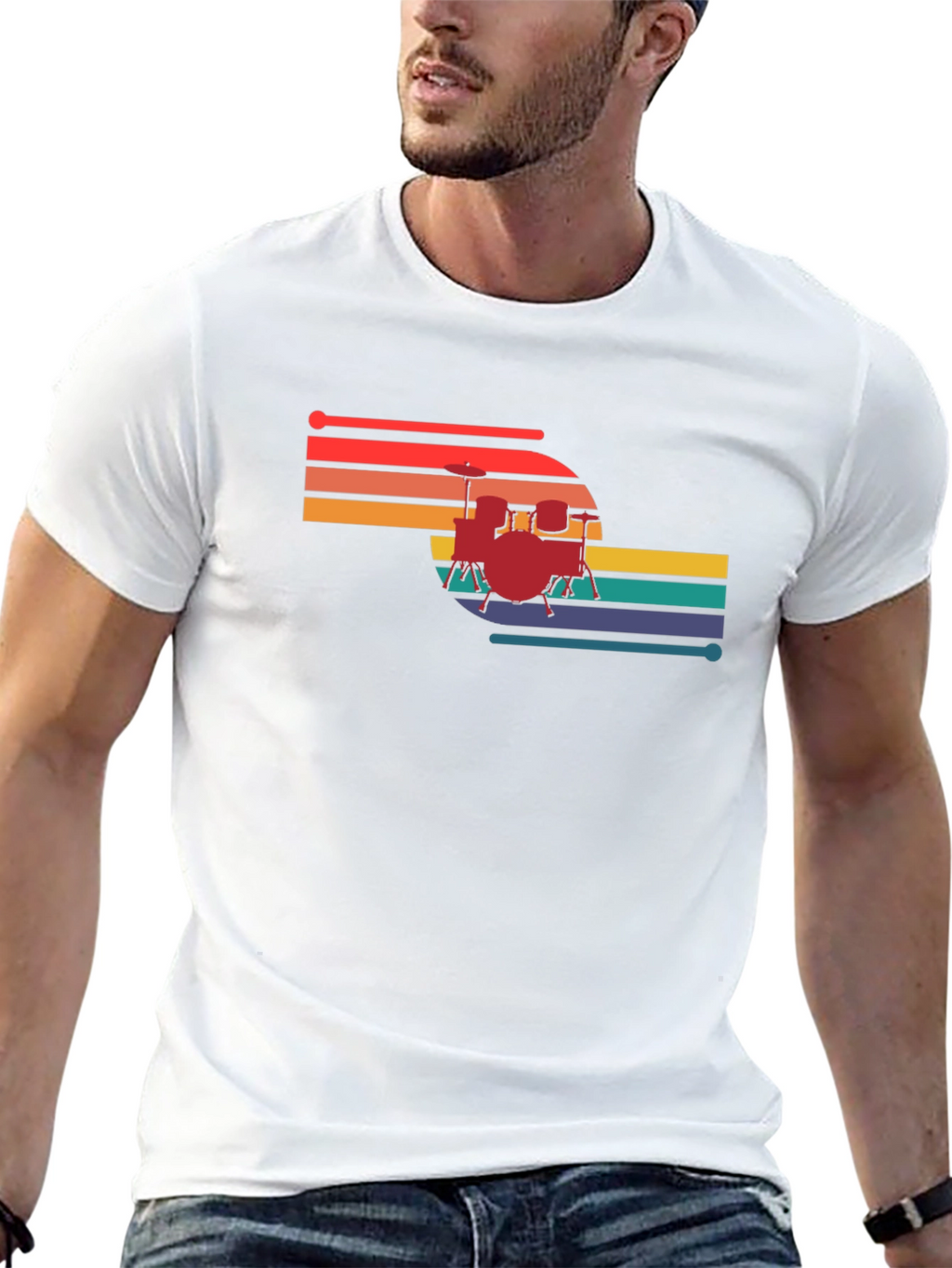 Retro Drum Set T-Shirt