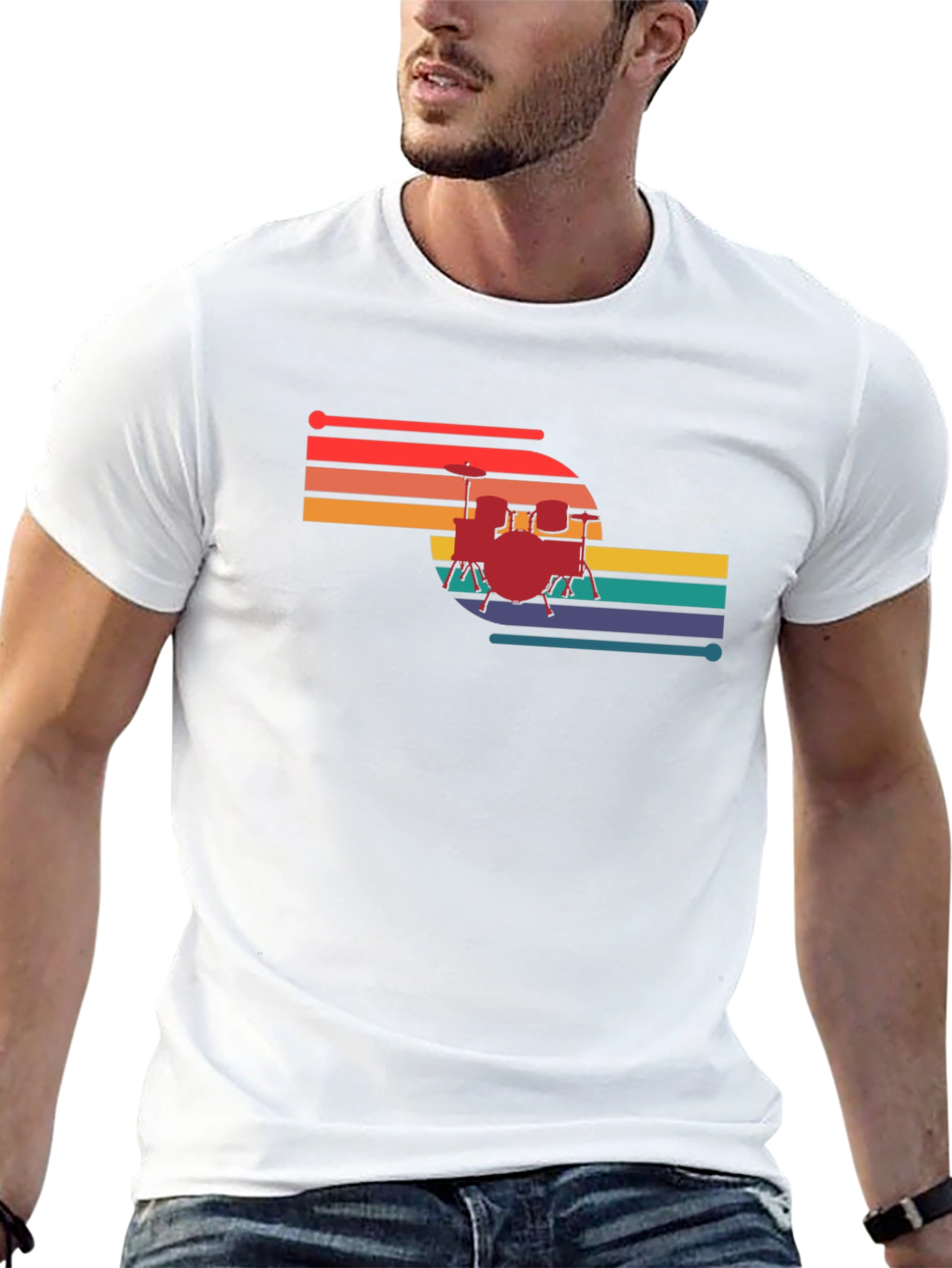 Retro Drum Set T-Shirt
