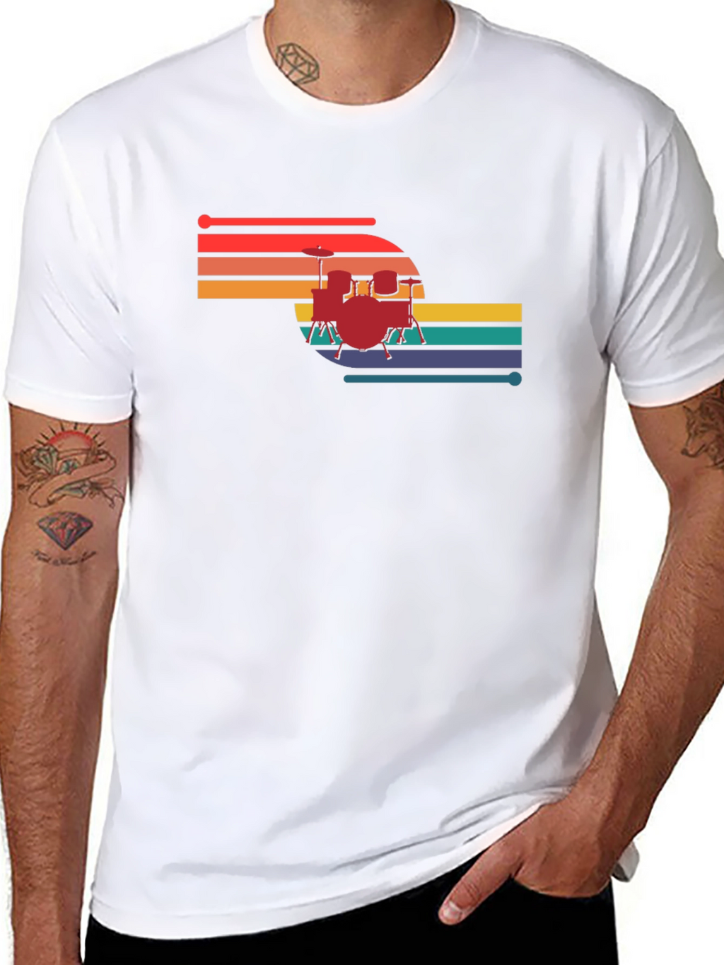Retro Drum Set T-Shirt