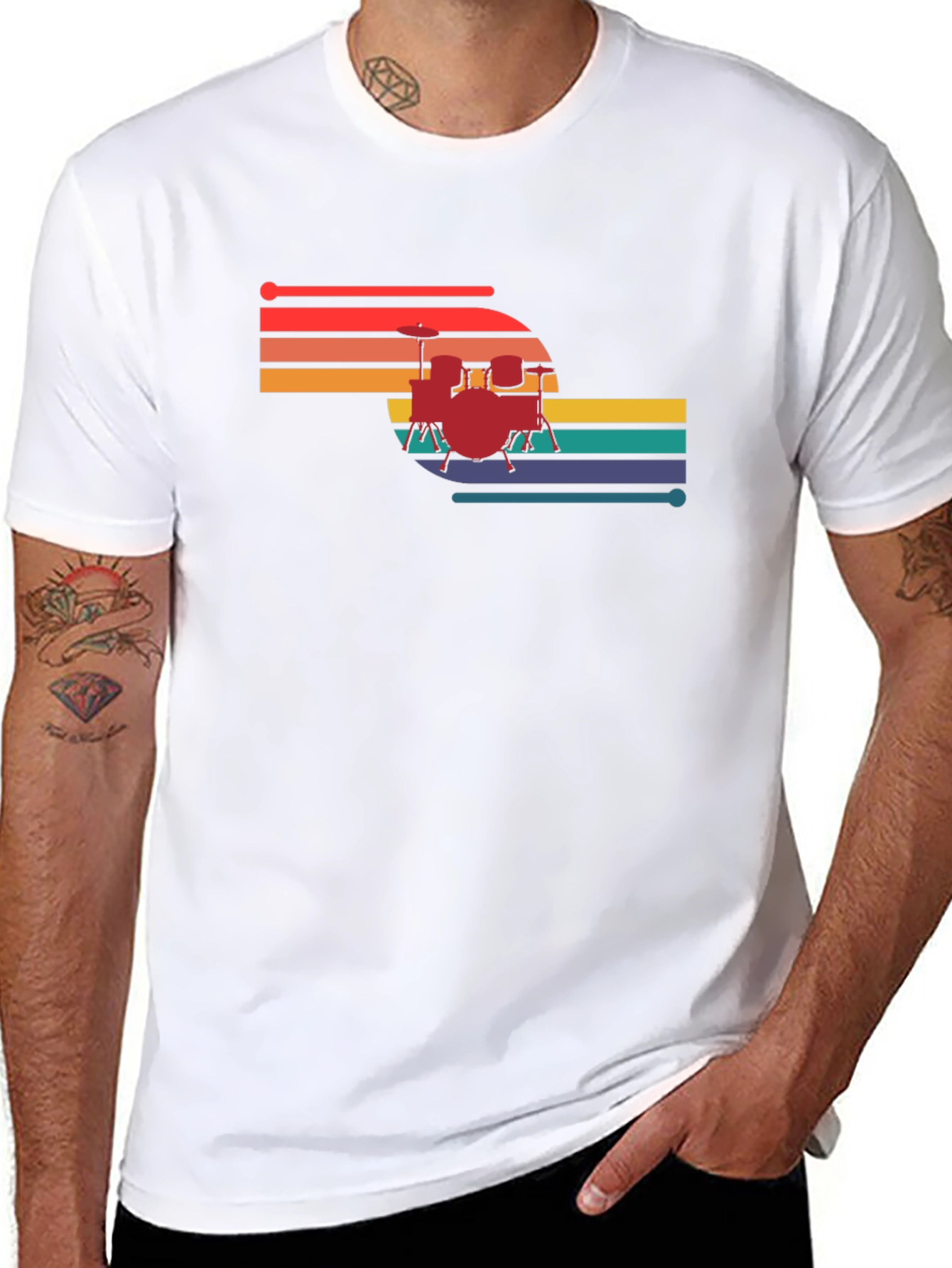 Retro Drum Set T-Shirt