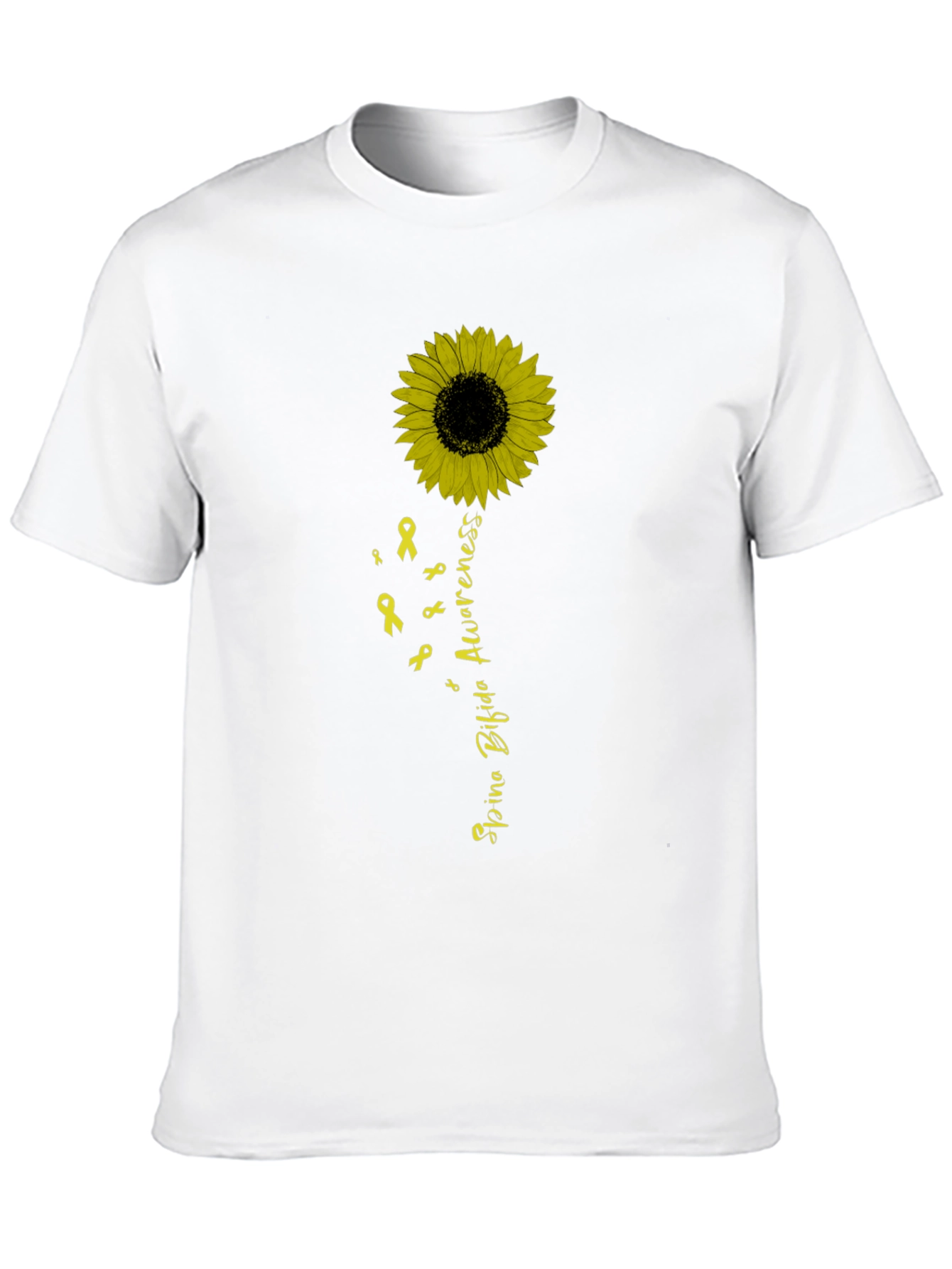 Spina Bifida Awareness Sunflower T-Shirt