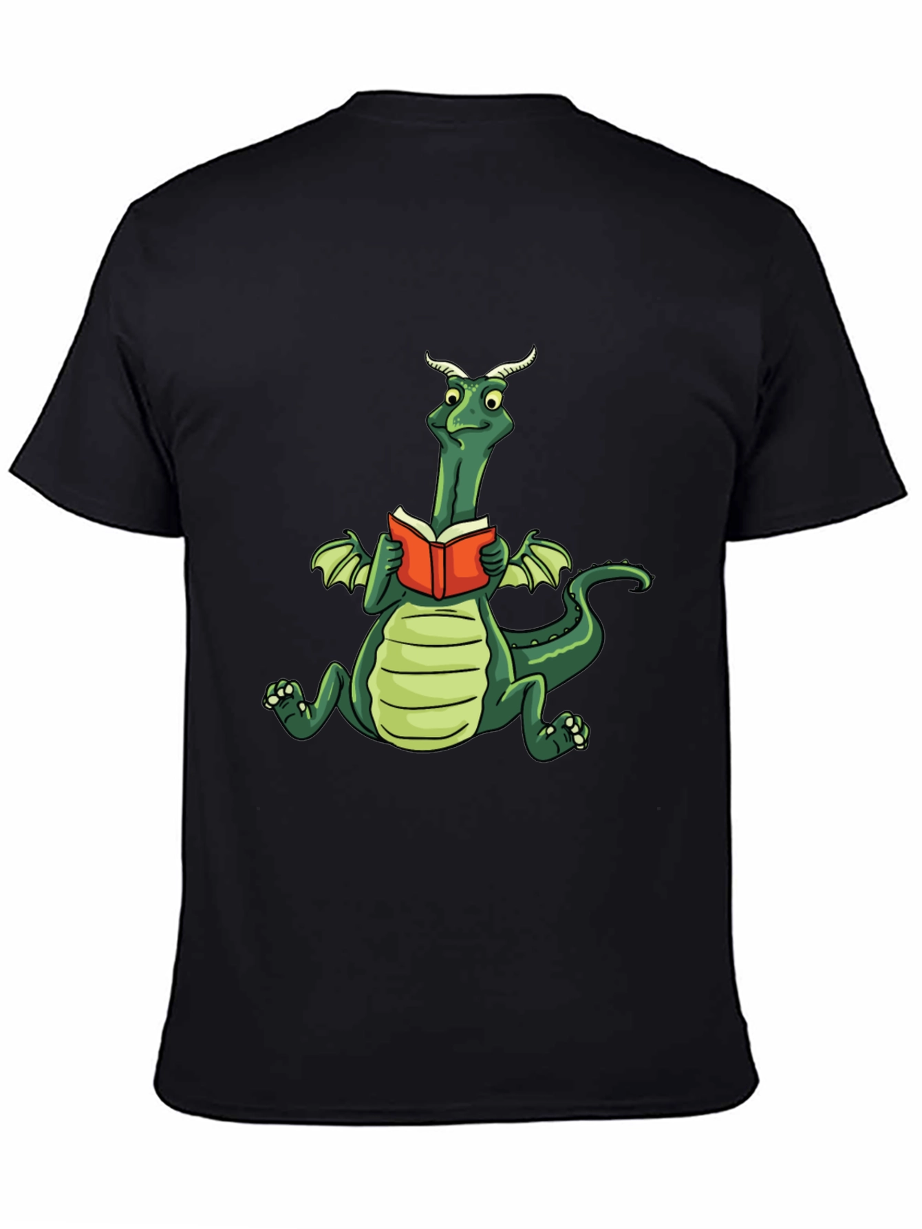 Dragon Reading Book Graphic Tee
