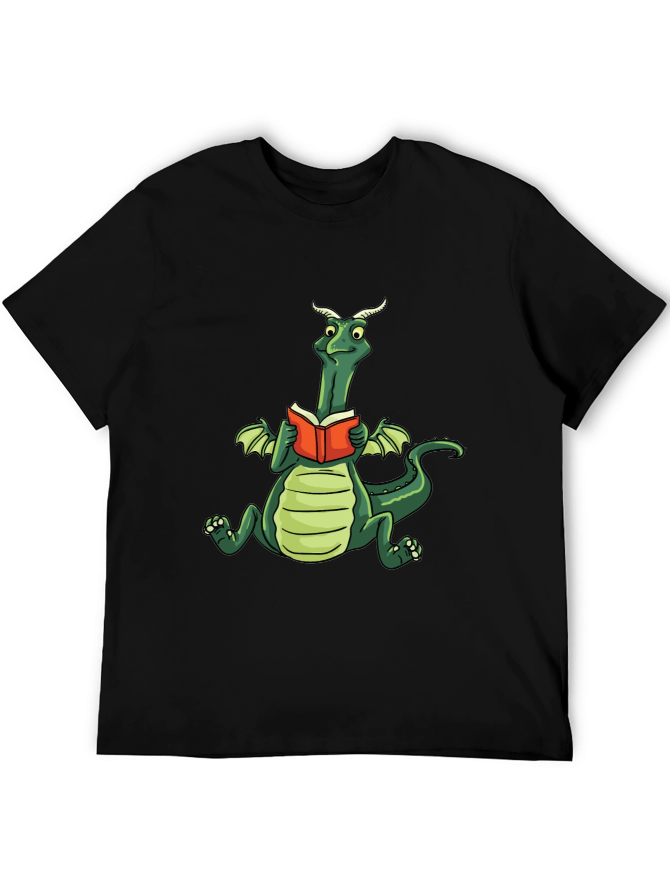 Dragon Reading Book Graphic Tee