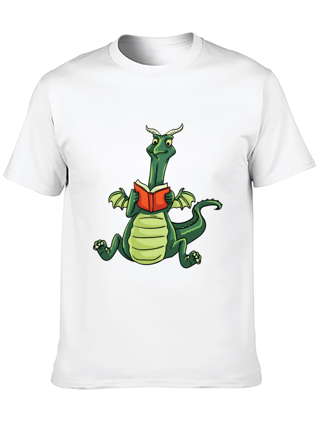 Dragon Reading Book Graphic Tee