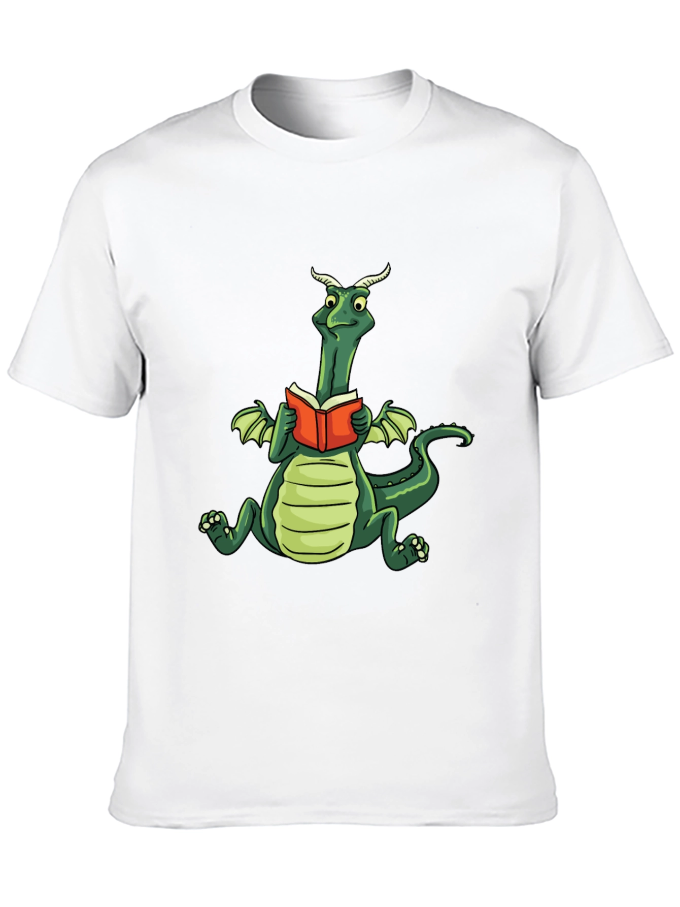 Dragon Reading Book Graphic Tee