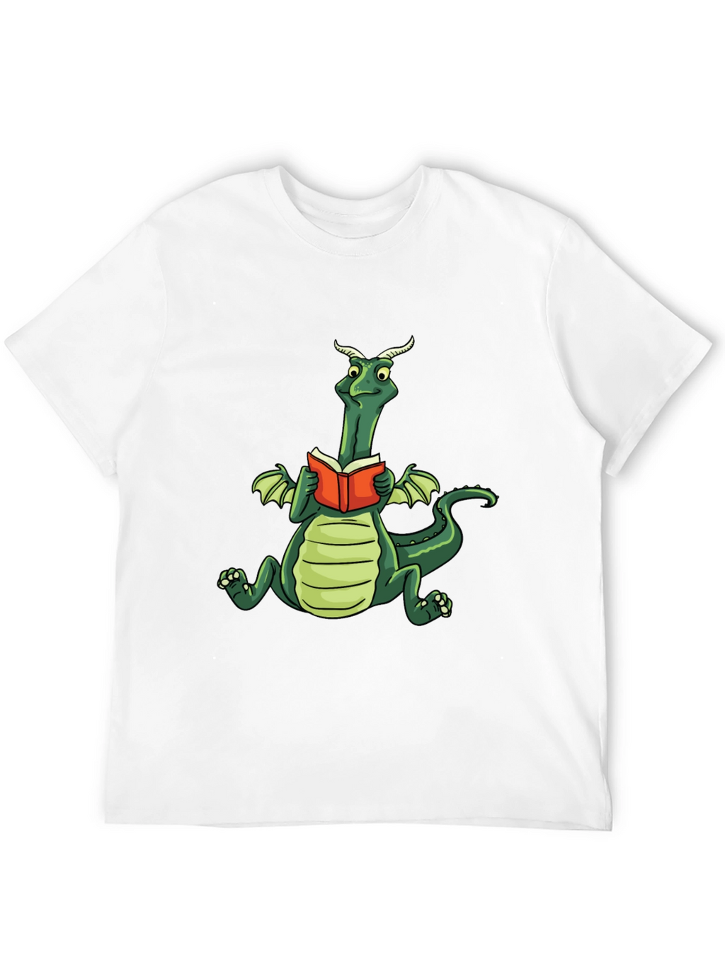 Dragon Reading Book Graphic Tee