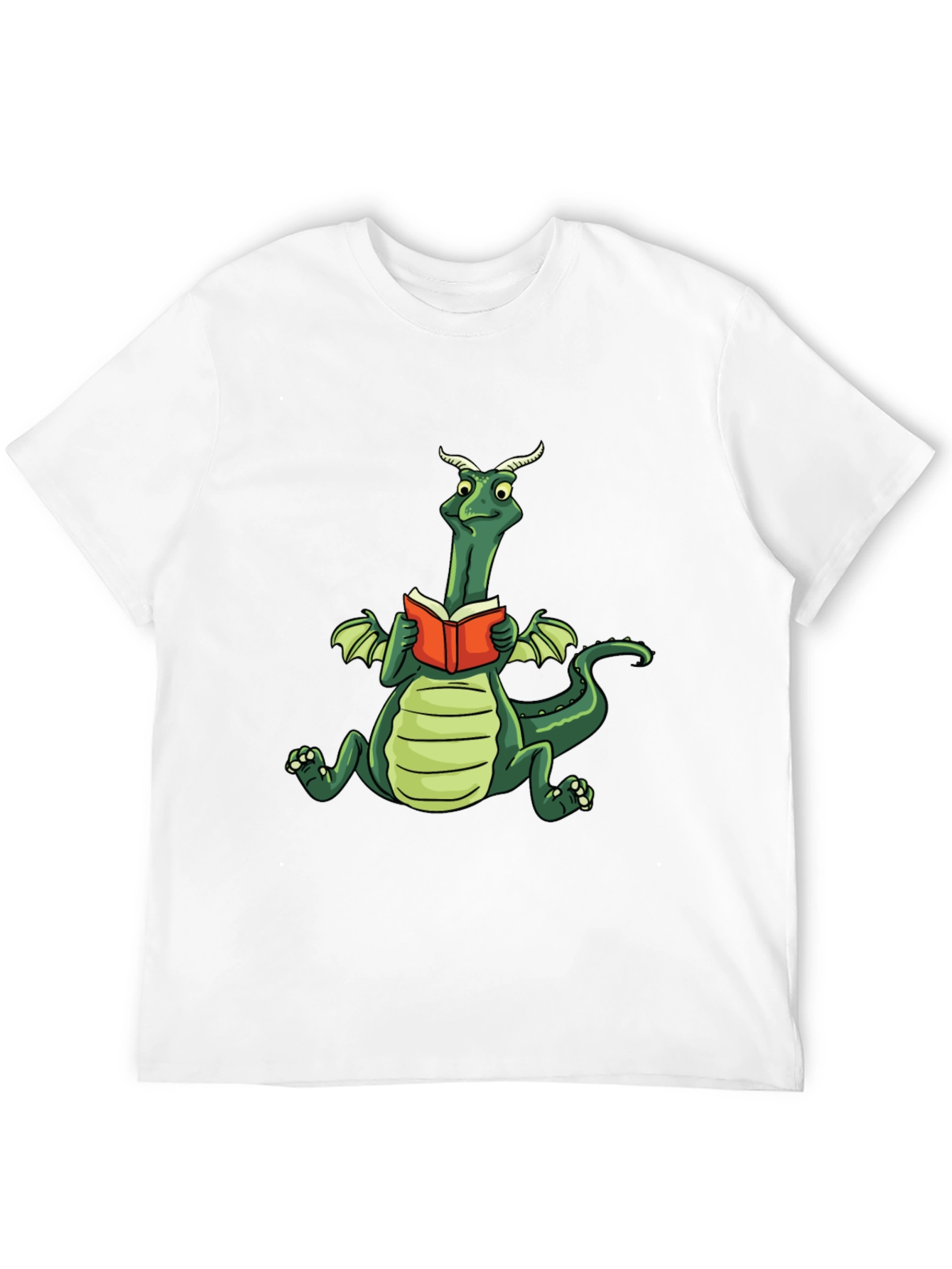 Dragon Reading Book Graphic Tee
