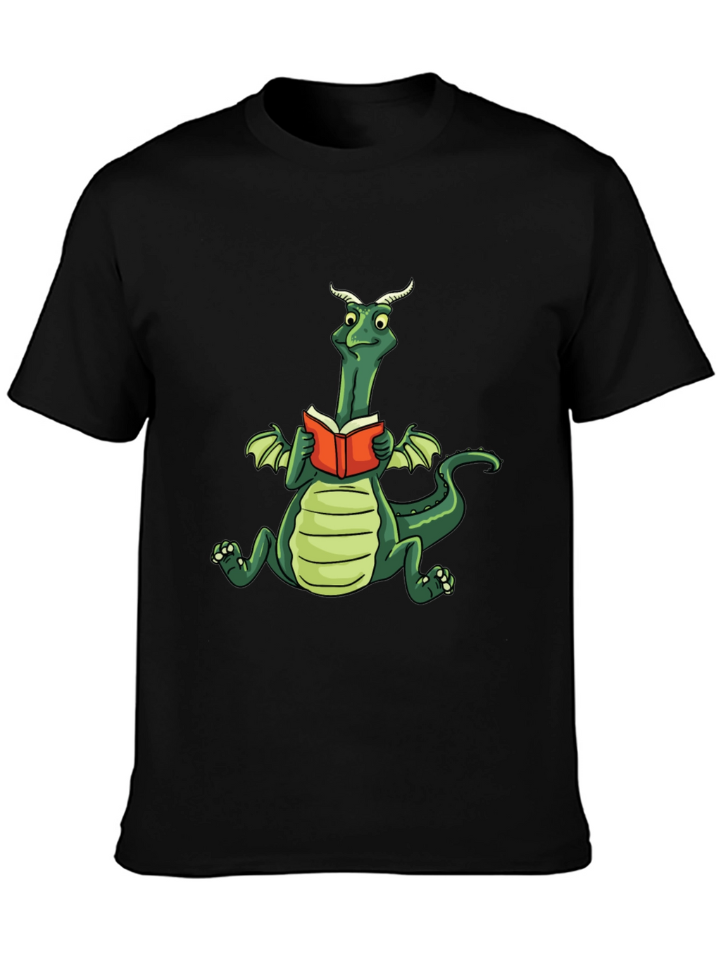Dragon Reading Book Graphic Tee