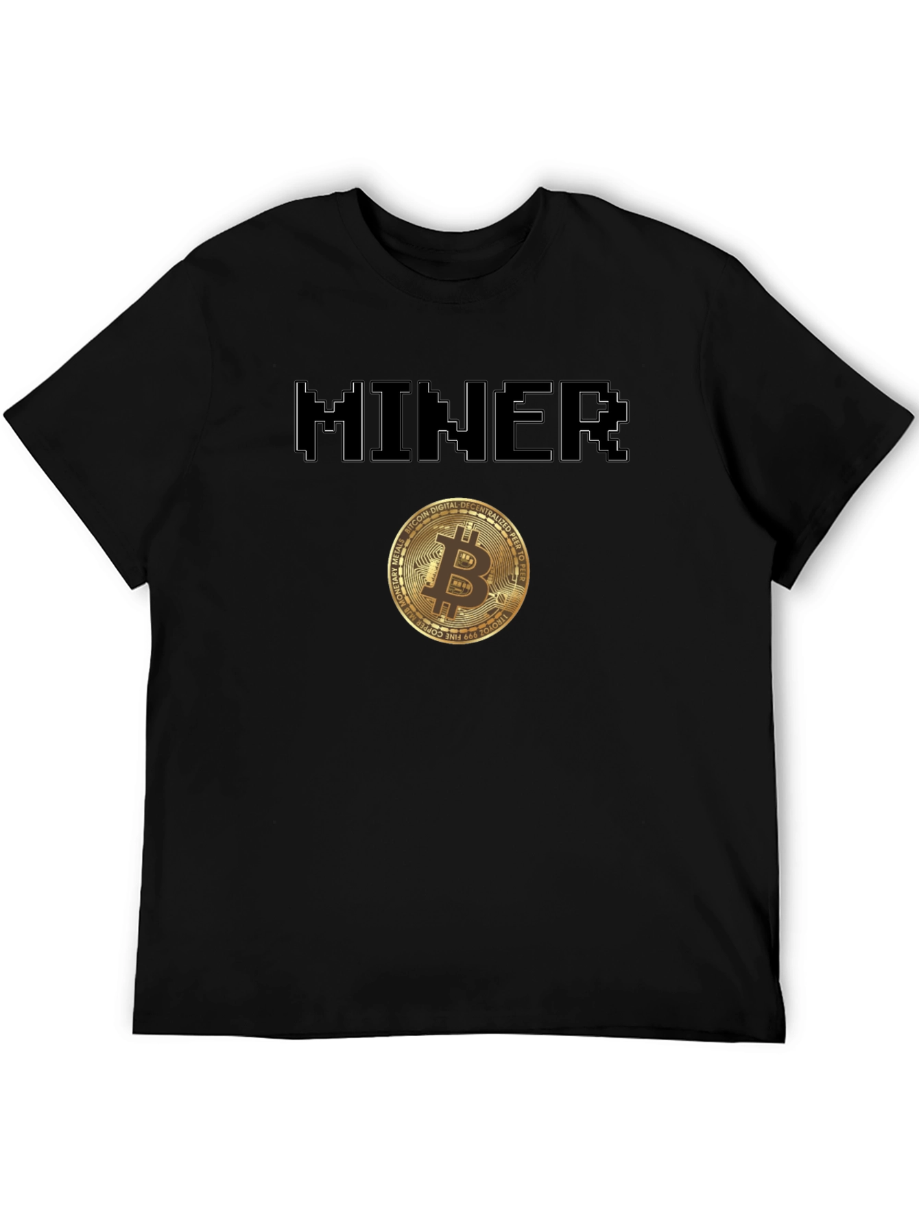 Bitcoin Miner T-Shirt Crypto Currency Tee