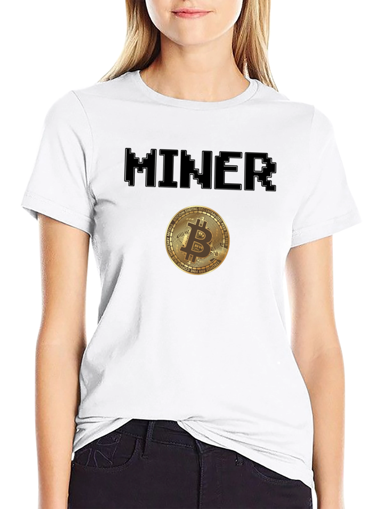 Bitcoin Miner T-Shirt Crypto Currency Tee