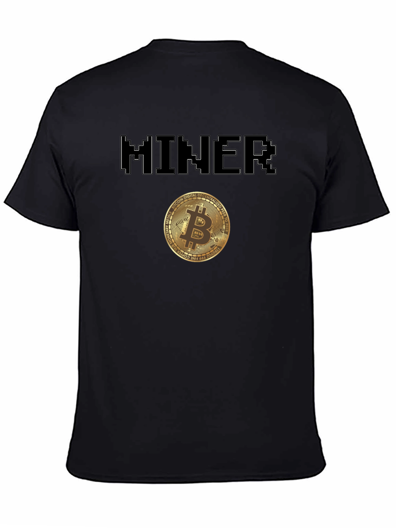 Bitcoin Miner T-Shirt Crypto Currency Tee
